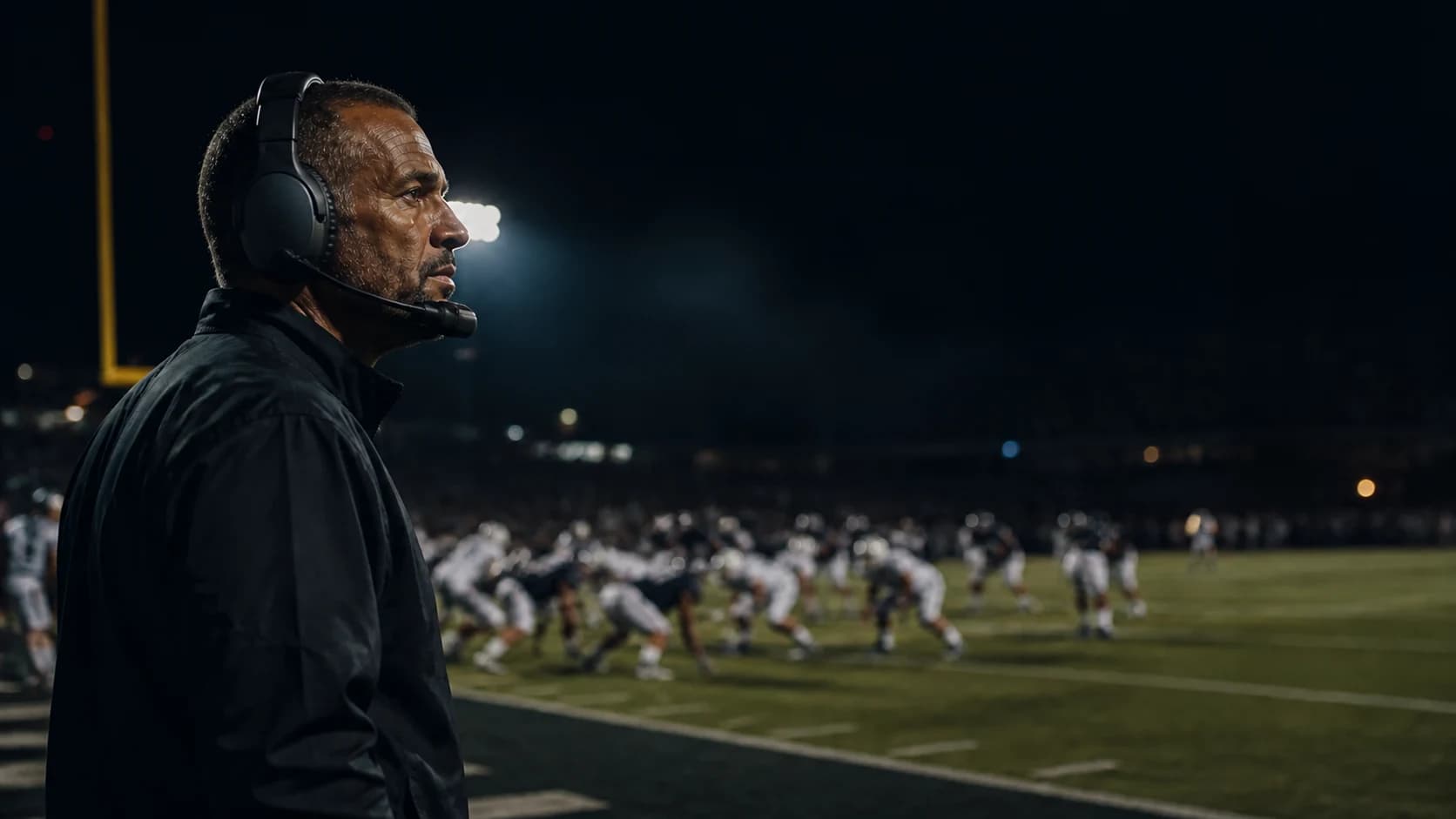 An anonymous coach making a fourth-down decision near the goal line